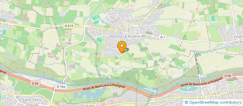 localisation de l'entreprise LALIFLO  PEZILLA-LA-RIVIERE