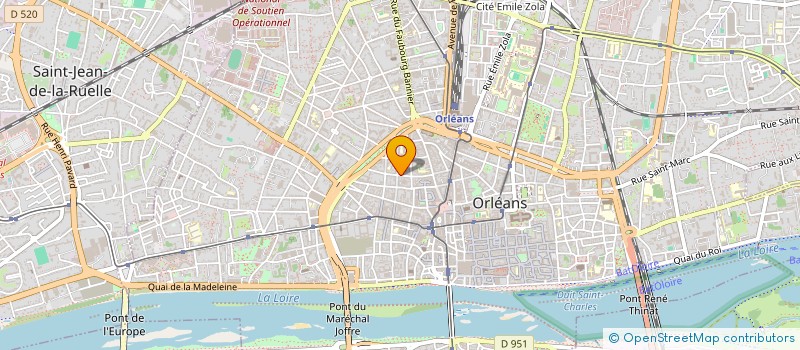 localisation de l'entreprise LALIONNE à ORLEANS