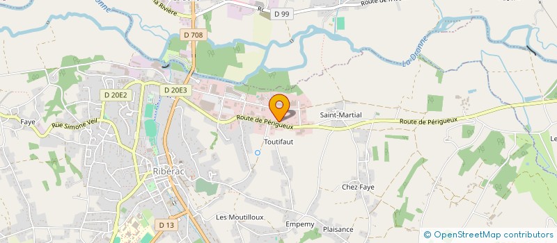 localisation de l'entreprise LALIPAU  RIBERAC