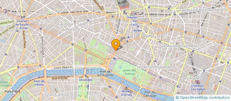 localisation de l'entreprise LALIQUE SA à PARIS