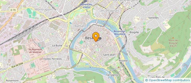 localisation de l'entreprise LALIRE-CHABOD  BESANCON