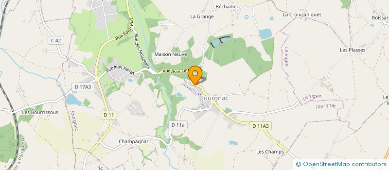 localisation de l'entreprise LALIRON à JOURGNAC