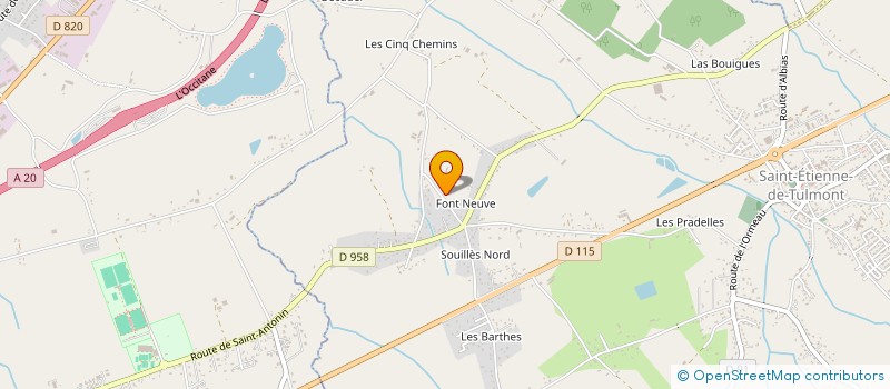 localisation de l'entreprise LALITA  SAINT-ETIENNE-DE-TULMONT