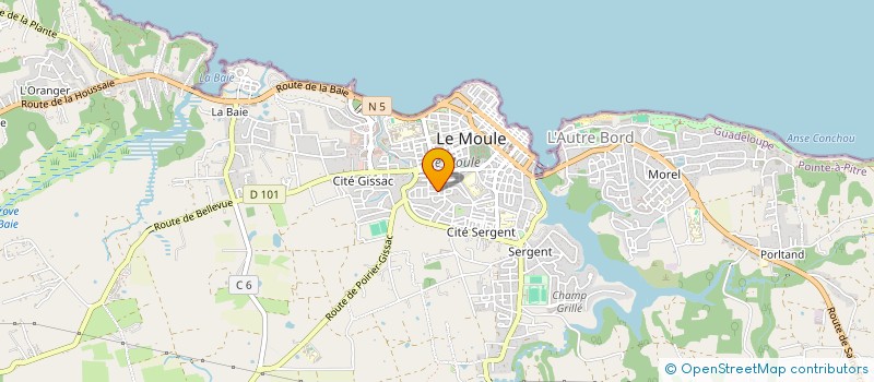 localisation de l'entreprise LALIWONDAJ A TI MOUN à LE MOULE