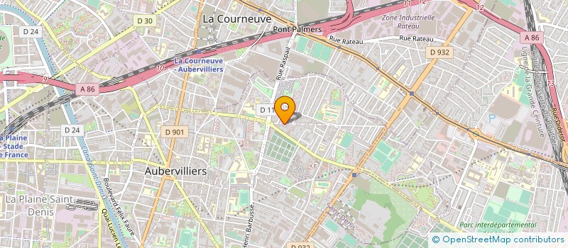 localisation de l'entreprise LALLA DECOR à AUBERVILLIERS