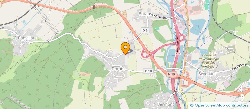 localisation de l'entreprise LALLANBIS  DORANS