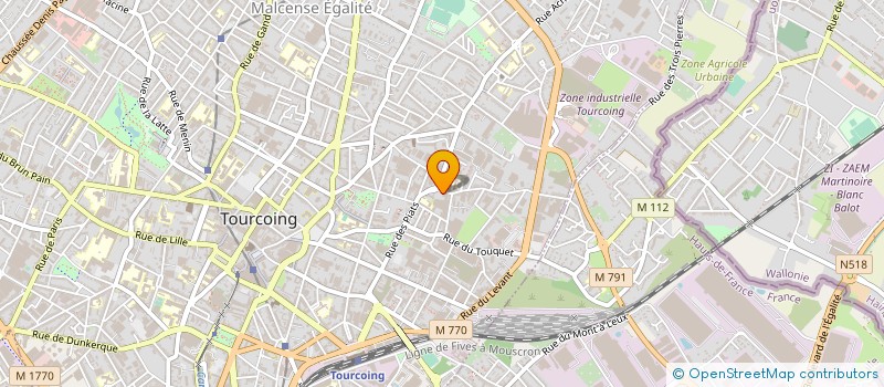 localisation de l'entreprise LALLART ET COMPAGNIE  TOURCOING