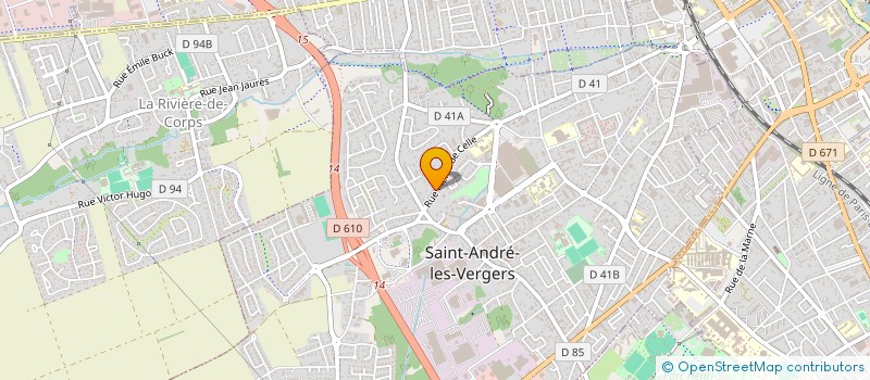 localisation de l'entreprise LALLEMENT JJCT  SAINT-ANDRE-LES-VERGERS