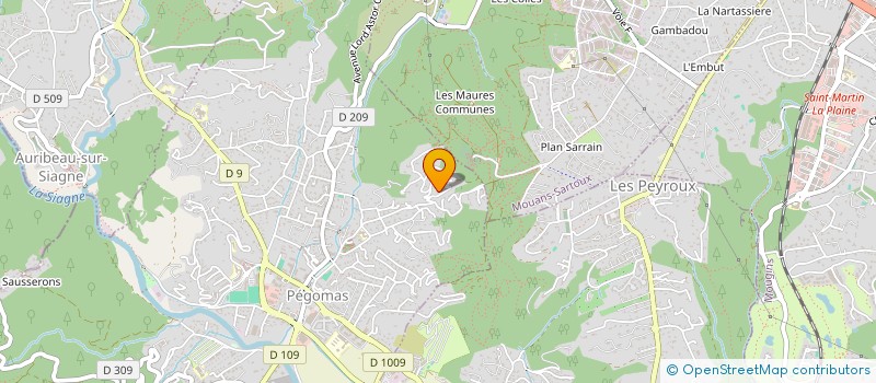 localisation de l'entreprise LALLET INVEST  PEGOMAS