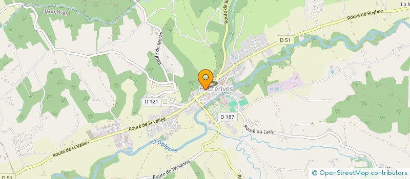 localisation de l'entreprise LALLIER  HAUTERIVES