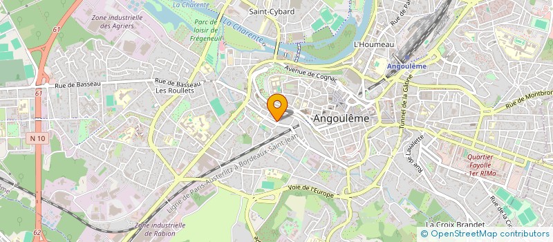 localisation de l'entreprise LALLIER à ANGOULEME