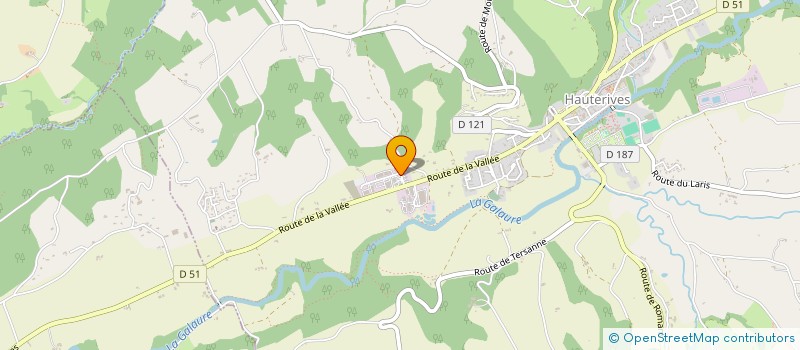 localisation de l'entreprise LALLIER AGENCEMENT  CHATEAUNEUF-SUR-ISERE