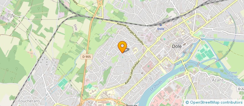 localisation de l'entreprise LALLIER-COURGEY à DOLE