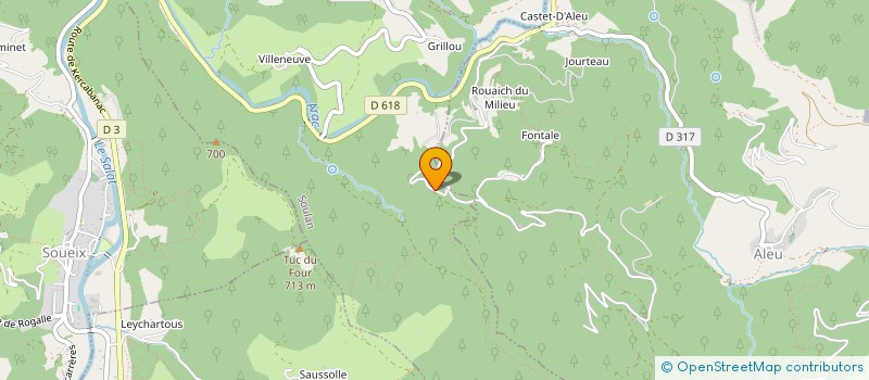localisation de l'entreprise LALLOBA à SOULAN