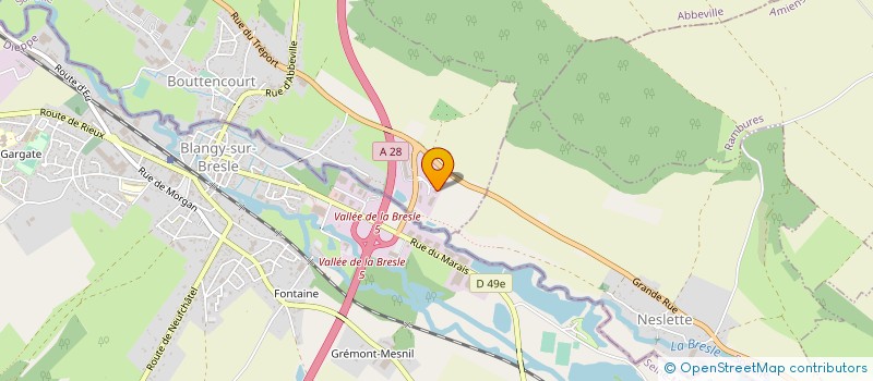 localisation de l'entreprise LALLOT PICARDIE à BOUTTENCOURT