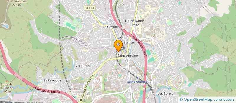 localisation de l'entreprise LALLOUCHE IMMO  LES PENNES-MIRABEAU