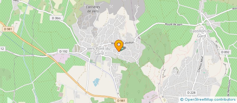 localisation de l'entreprise LALLOYER LESAGE  VERS-PONT-DU-GARD