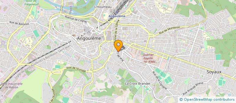 localisation de l'entreprise LALLY COOLER BURLESQUE à ANGOULEME