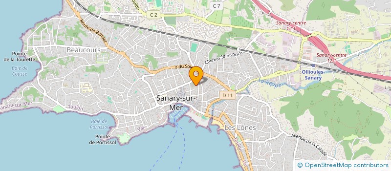 localisation de l'entreprise LALO à SANARY-SUR-MER