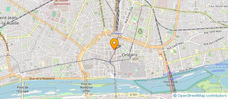 localisation de l'entreprise LALOE à ORLEANS