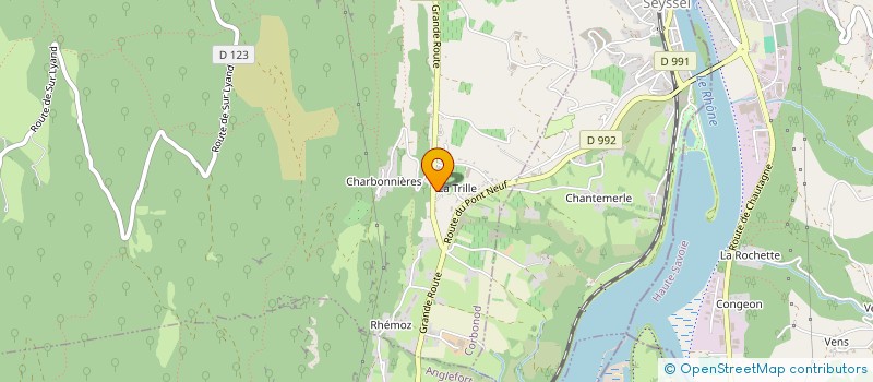 localisation de l'entreprise LALOU  CORBONOD