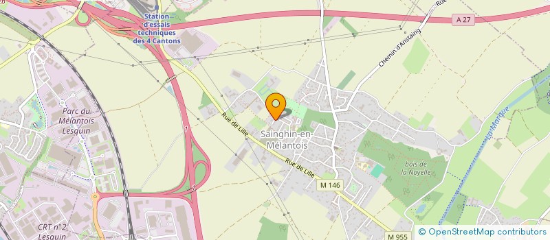 localisation de l'entreprise LALOU à SAINGHIN-EN-MELANTOIS