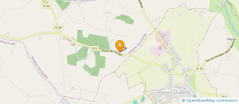 localisation de l'entreprise LALOU à VILLEBOIS-LAVALETTE