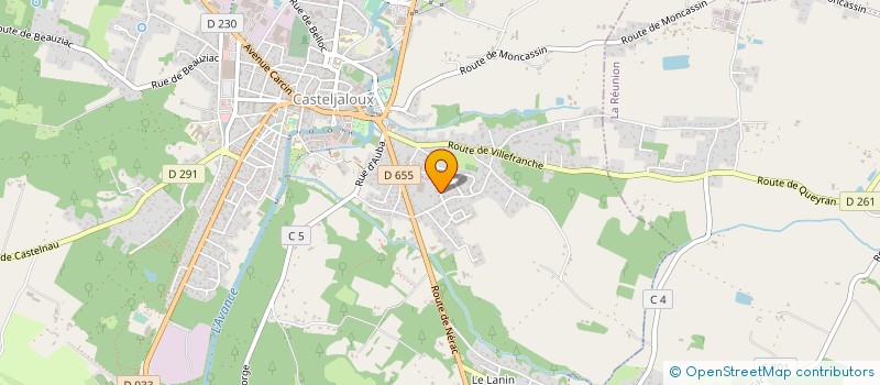 localisation de l'entreprise LALOUBERE ELECTRIC SERVICES  CASTELJALOUX