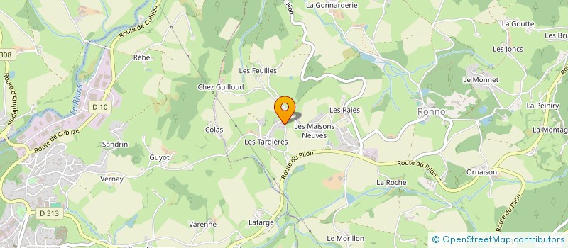localisation de l'entreprise LALOUEL TP à RONNO