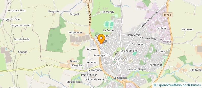 localisation de l'entreprise LALOUER-BOUCHER à GOUESNOU