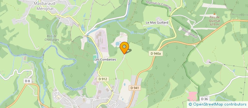 localisation de l'entreprise LALOUX CAVP à BOURGANEUF