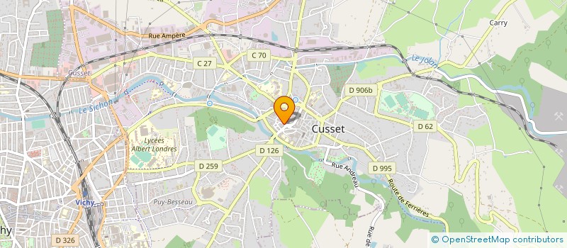 localisation de l'entreprise LALOY-BAYET à CUSSET