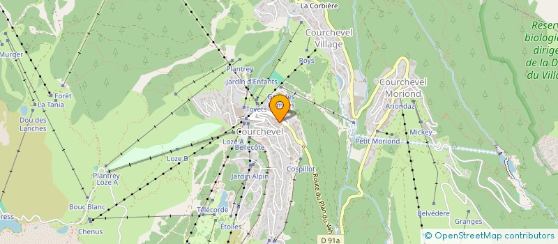 localisation de l'entreprise LALOZE SAS à COURCHEVEL