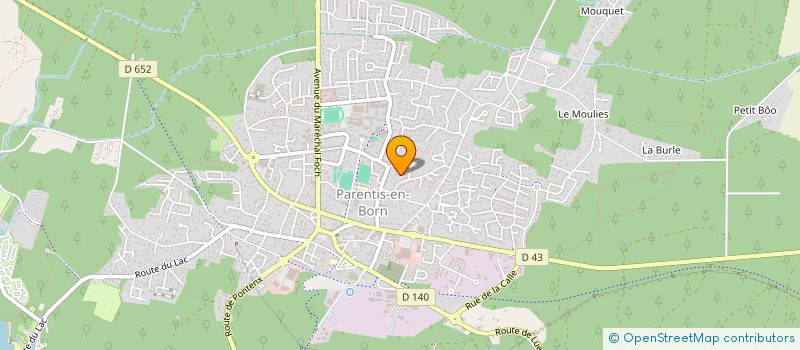 localisation de l'entreprise LALS  PARENTIS-EN-BORN