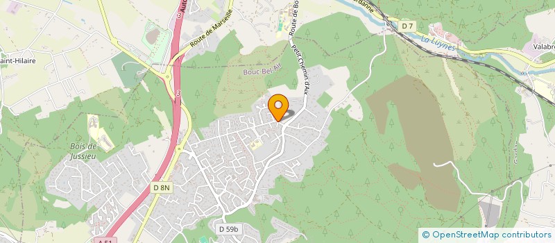 localisation de l'entreprise LALUAX à BOUC-BEL-AIR
