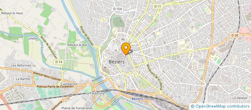 localisation de l'entreprise LALUB à BEZIERS