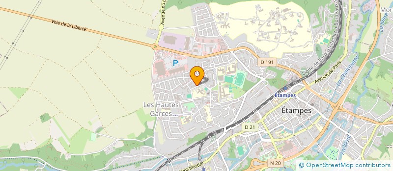 localisation de l'entreprise LALUCONS-ELEC91 à ETAMPES