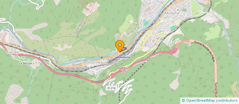 localisation de l'entreprise LALULELO  MODANE