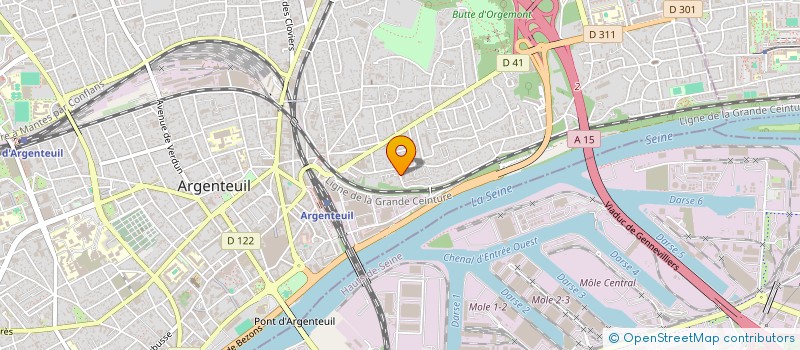 localisation de l'entreprise LALUNE POURPRE  ARGENTEUIL