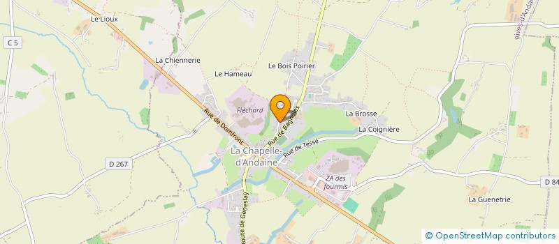 localisation de l'entreprise LALURO à RIVES D'ANDAINE
