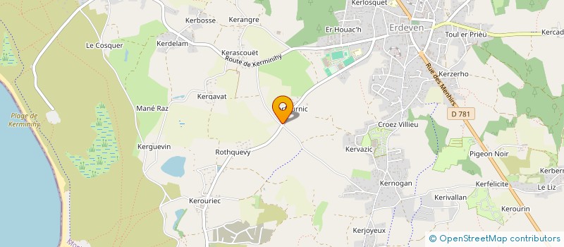 localisation de l'entreprise LALUTI  ERDEVEN