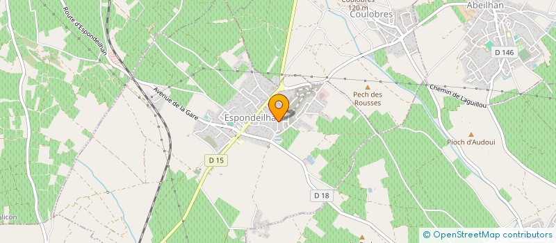 localisation de l'entreprise LALY - CARON  ESPONDEILHAN