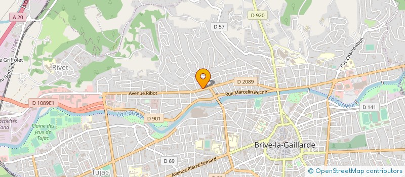 localisation de l'entreprise LALY PROXI à BRIVE-LA-GAILLARDE