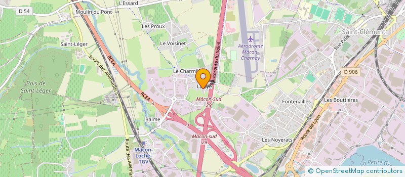 localisation de l'entreprise LALYACUS BELUS  CHARNAY-LES-MACON