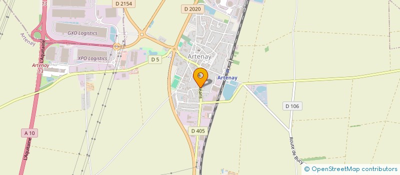 localisation de l'entreprise LALYS CONSEILS TRAVAUX à ARTENAY