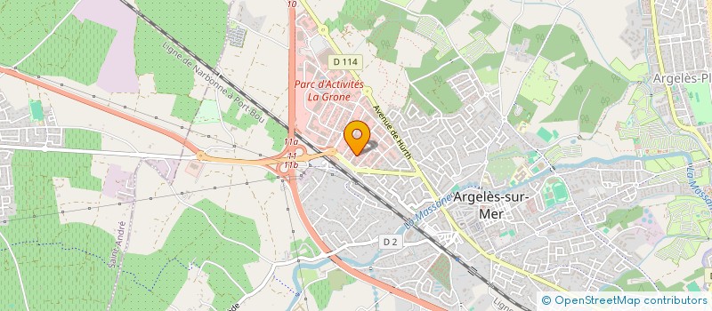localisation de l'entreprise LAM 2019  ARGELES-SUR-MER