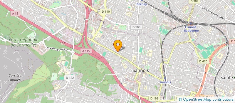 localisation de l'entreprise LAM 4  SANNOIS