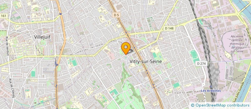 localisation de l'entreprise LAM à VITRY-SUR-SEINE