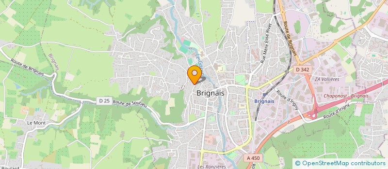 localisation de l'entreprise LAM  BRIGNAIS