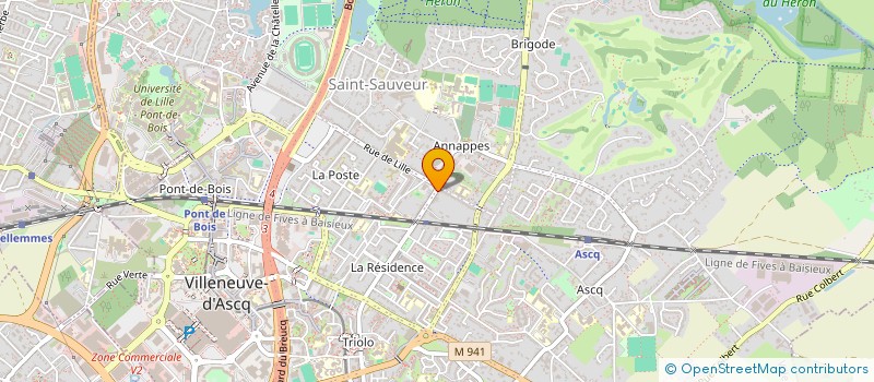 localisation de l'entreprise LAM à VILLENEUVE-D'ASCQ